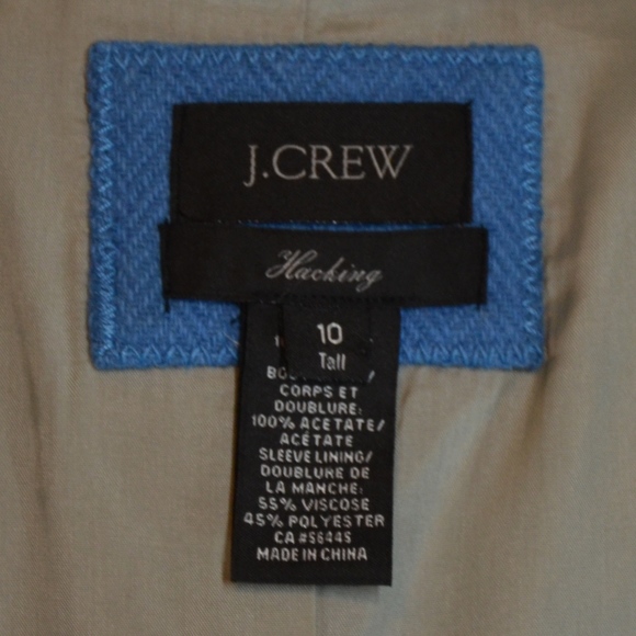 J.Crew Light Blue Wool Coat - Picture 4 of 4
